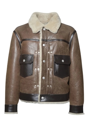 Kenzo shearling pocket jacket - Brown