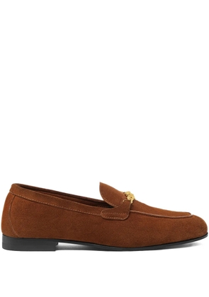 Versace Medusa leather loafers - Brown