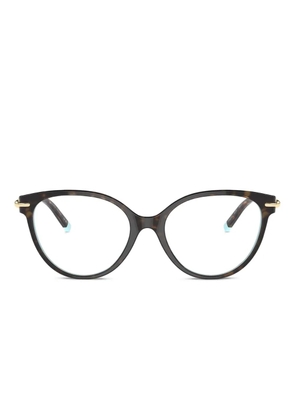 Tiffany & Co Eyewear round-frame havana glasses - Brown