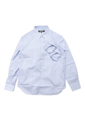Comme des Garçons Homme Deux striped pocket shirt - Blue