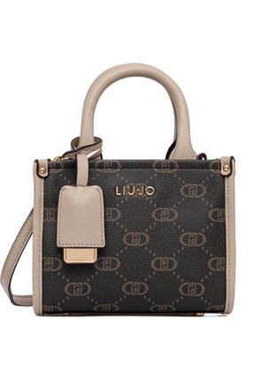 LIU JO monogram tote bag - Brown