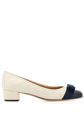 Ferragamo Vara 30mm quilted pumps - Neutrals