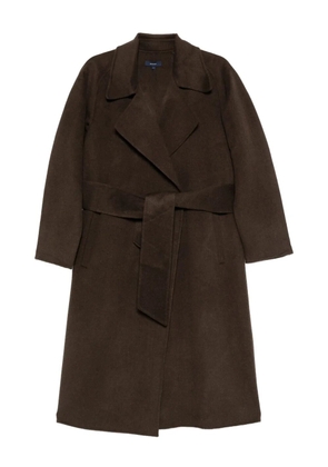 Soeur Harvard belted single-breasted coat - Brown