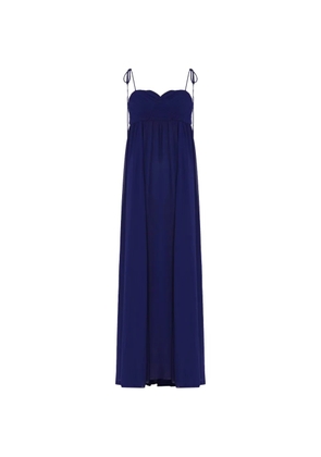 Olympiah ruched tie-strap dress - Blue