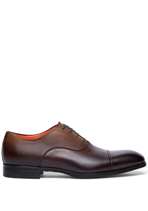 Santoni gradient-effect leather Oxford shoes - Brown