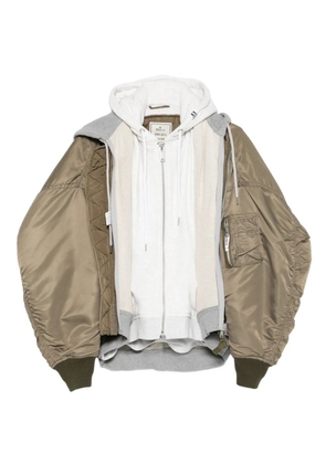 Maison MIHARA YASUHIRO panelled bomber jacket - Green