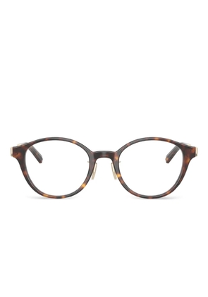 Tiffany & Co Eyewear metal-rimmed round glasses - Brown