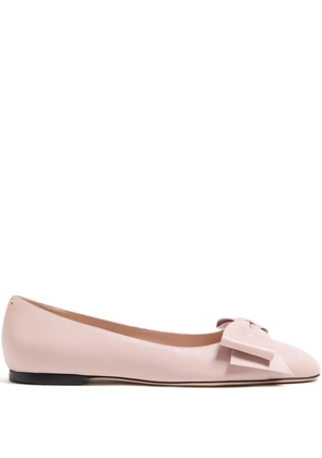 Valentino Garavani Bowow leather ballet flats - Pink