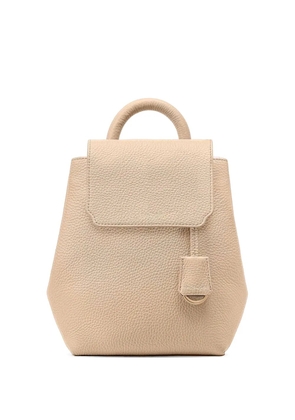 MAISON de SABRÉ magnetic closure leather backpack - Neutrals