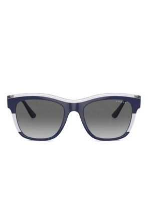 Vogue Eyewear VO5557S glitter rectangle-frame sunglasses - Blue