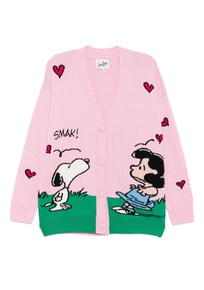 MC2 Saint Barth patterned-jacquard cardigan - Pink