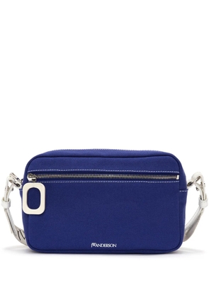 JW Anderson logo-jacquard shoulder bag - Blue