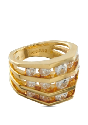 Jose Hess layered diamond ring - Gold