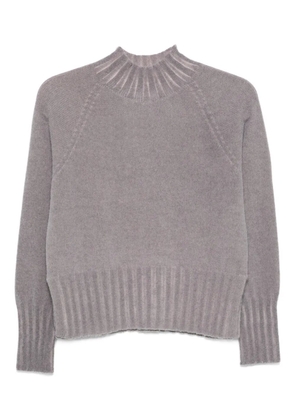 AROVESCIO raglan high-neck jumper - Grey