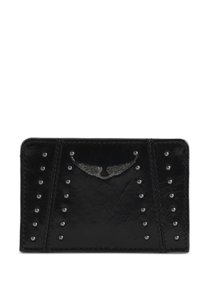 Zadig&Voltaire studded card holder - Black