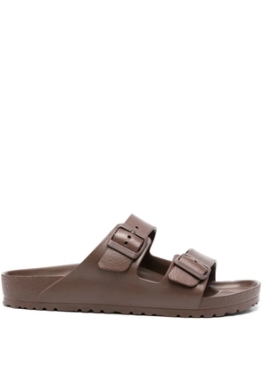 Birkenstock Arizona pebbled slides - Brown