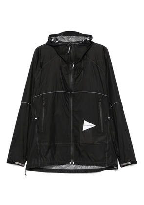 and Wander 3L UL rain jacket - Black