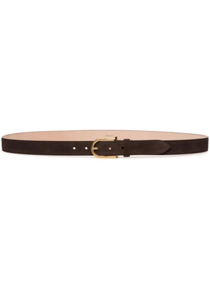Bally suede belt - Brown