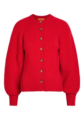 Guest In Residence cashmere cardigan - Red