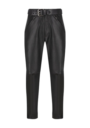 Saint Laurent leather trousers - Black