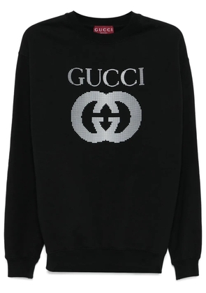 Gucci Interlocking G-appliqué sweatshirt - Black