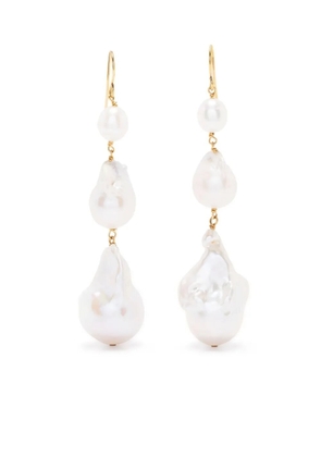 Jil Sander pearl drop earrings - Gold