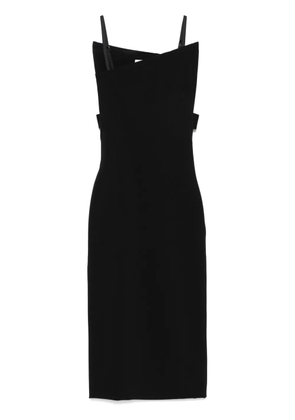 Sportmax asymmetric midi dress - Black