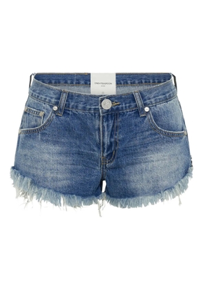 One Teaspoon Dukes frayed denim shorts - Blue