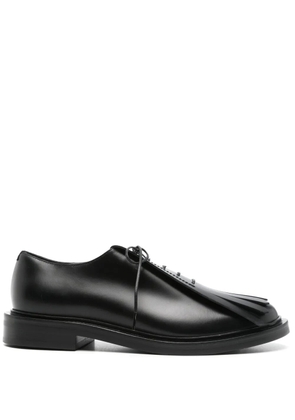 Max Mara leather Oxford shoes - Black