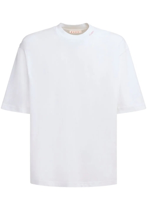 Marni logo-embroidered T-shirt - White