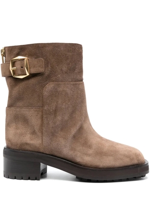 Jimmy Choo 50mm suede boots - Brown