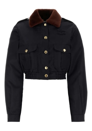 Miu Miu cropped jacket - Blue