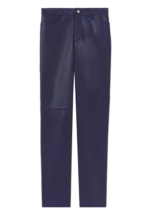 Proenza Schouler White Label leather straight-leg trousers - Blue