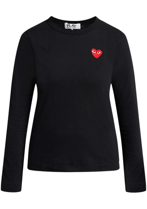 Comme Des Garçons Play heart logo T-shirt - Black