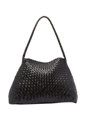 DRAGON DIFFUSION woven leather shoulder bag - Brown
