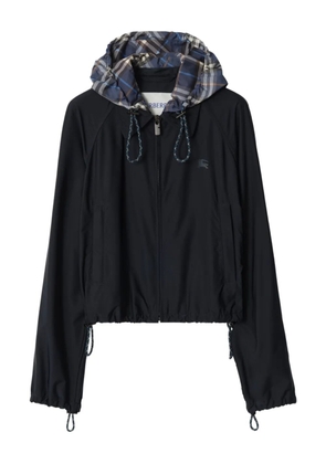 Burberry detachable-hood jacket - Blue