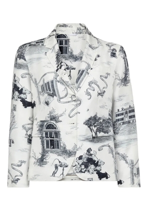 Thom Browne long-sleeves blazer - White