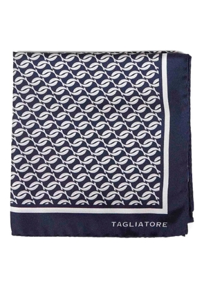 Tagliatore jacquard scarf - Blue