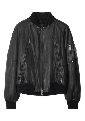 Burberry leather jacket - Black