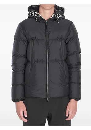 Moncler logo-trimmed puffer jacket - Black