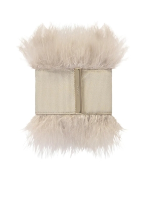 Herno feather-detail bracelet - Neutrals