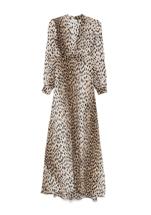 Rixo v-neck dress - Neutrals