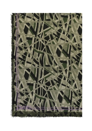 Herno geometric-print scarf - Green