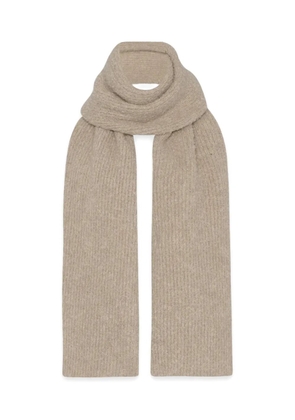 The Row Luthgard ribbed cashmere scarf - Neutrals