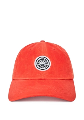 Malbon Golf logo-patch baseball hat - Red