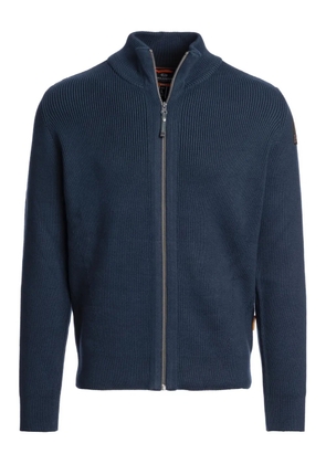 Parajumpers ribbed zip-up cardigan - Blue
