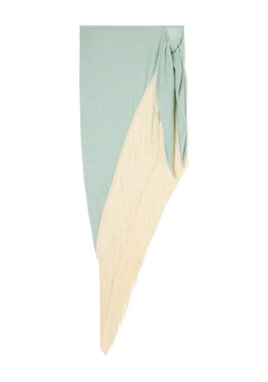 Alanui Mermaid Inside pareo midi skirt - Green