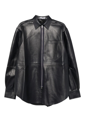 SONIA CARRASCO zipped leather jacket - Blue