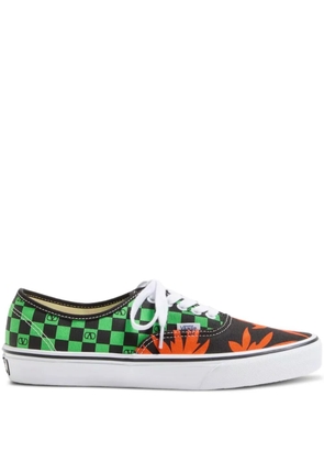 Valentino Garavani x Vans VLogo Checkerboard and Tropical Leaves-print sneakers - Black