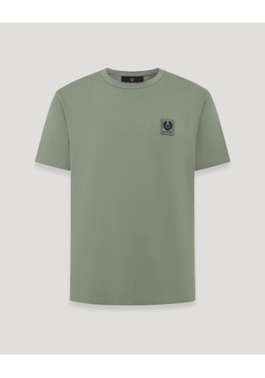 Belstaff T-shirt Men's Cotton Jersey Sage Green Size 3XL